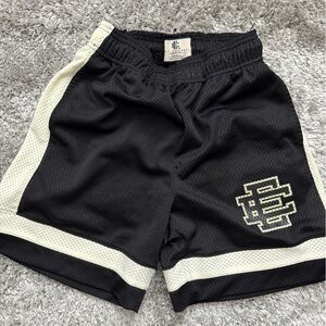 Eric Emanuel Black and Cream Athletic Shorts Size Small